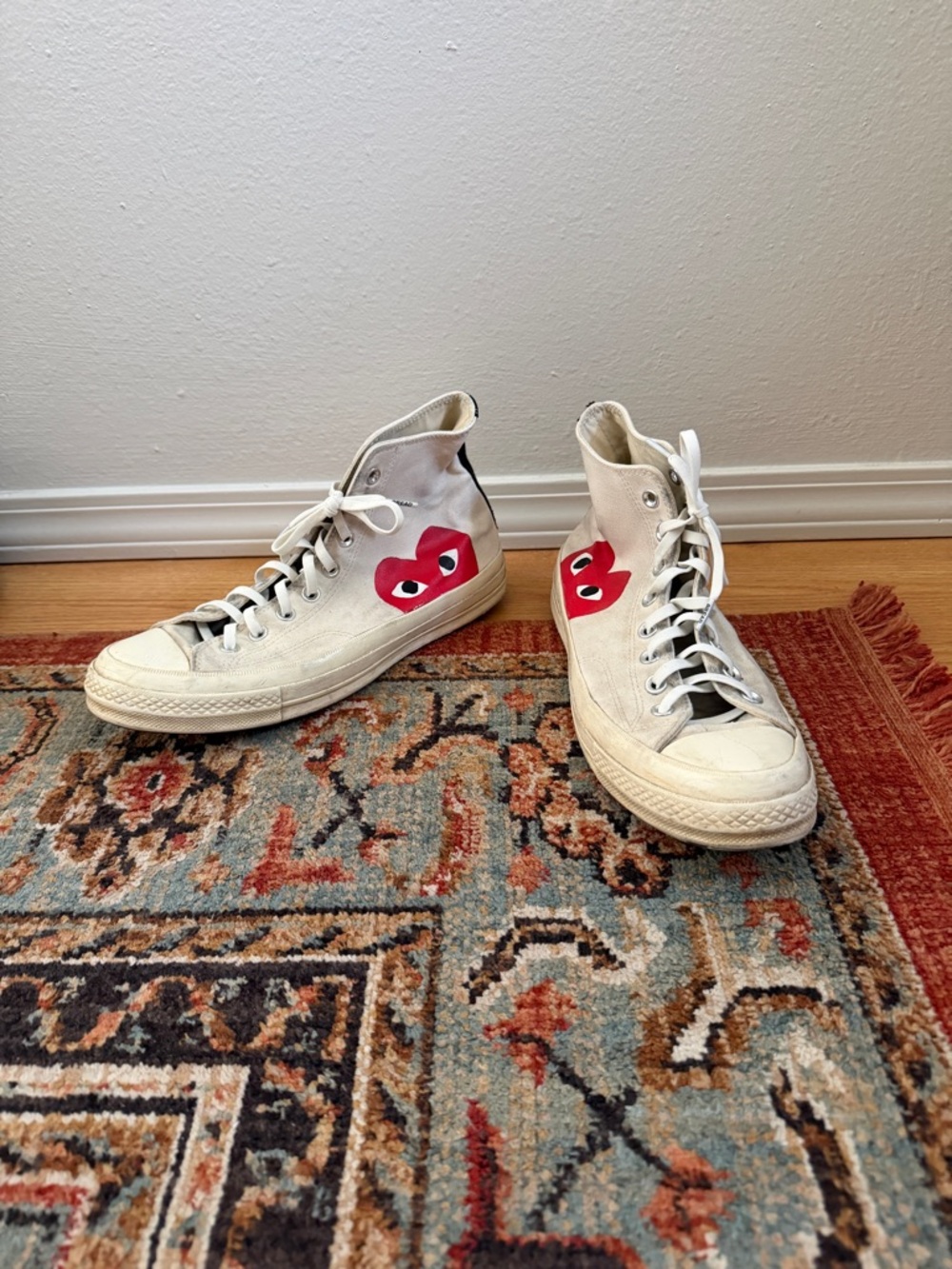 Comme des Garçons Play x Converse High-Top Sneakers (Bread laces)